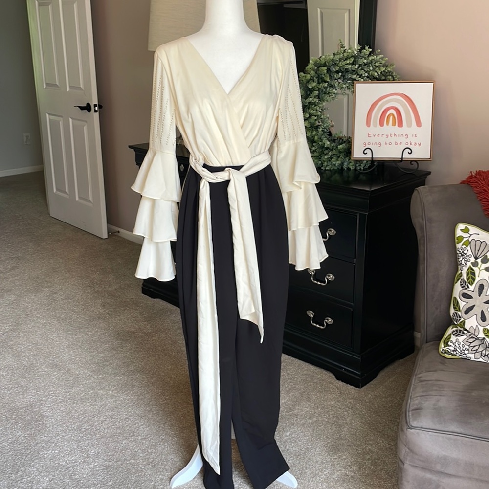 Pantsuit with flare